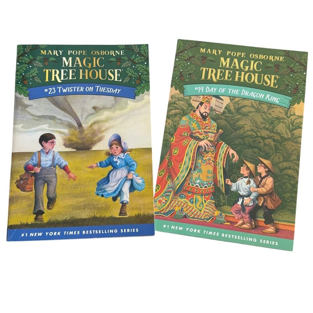Magic Tree House Books Bundle Day of the Dragon King #14 Twister on Tuesday #23